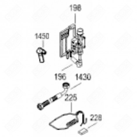 ELECTROVANNE (REPÈRE 196) FRIGO, RÉFRIGÉRATEUR, CONGÉLATEUR - 9901418