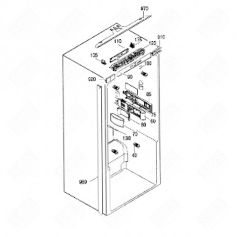 PLATINE INTÉGRALE (REPÈRE 110) FRIGO, RÉFRIGÉRATEUR, CONGÉLATEUR - 6144660