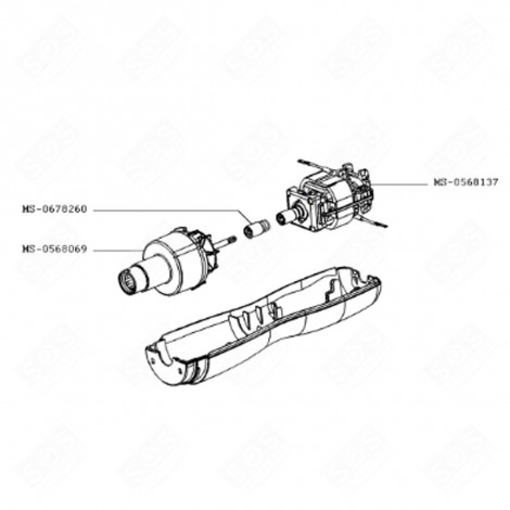 RÉDUCTEUR (REPÈRE MS-0568069) ROBOT MÉNAGER - MS-0568069