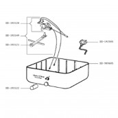 Bouton de commande blanc (repère SS-193122)