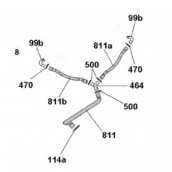 Durite droite pulvérisation (repère 811)