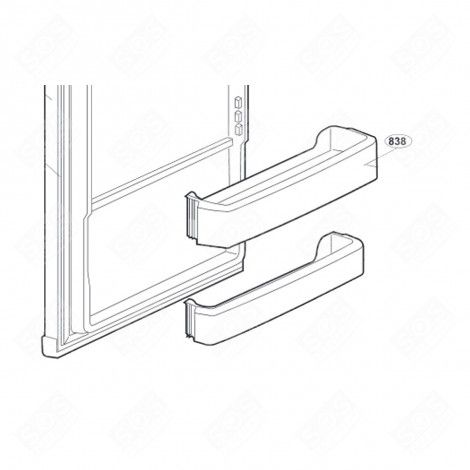 BALCONNET BOUTEILLES (REPÈRE 838)  593X120X95 MM RÉFRIGÉRATEUR, CONGÉLATEUR - 4948110700