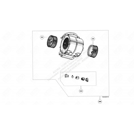 TURBINE GAUCHE (REPÈRE 310) HOTTE - 50248787009