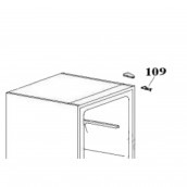 Charnière supérieure droite repère 109