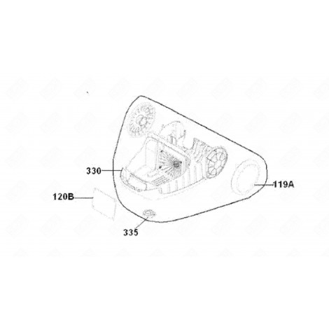 ROUE ARRIÈRE (REPÈRE 119A) ASPIRATEUR - 1181988054