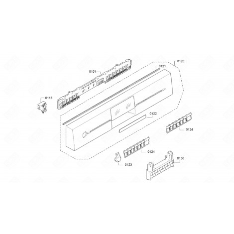 BANDEAU (REPÈRE 120) LAVE-VAISSELLE - 11002884