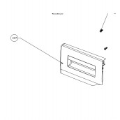 Façade bac à lessive, bac à détergent