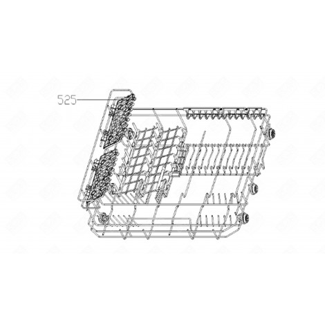 PANIER (REPÈRE 525) LAVE-VAISSELLE - 445J31