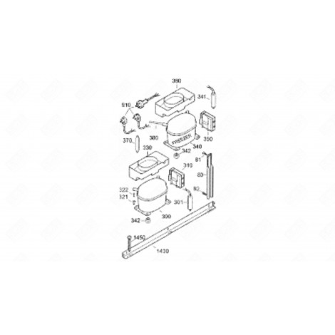 TÔLE DE PROTECTION (REPÈRE 1430) FRIGO, RÉFRIGÉRATEUR, CONGÉLATEUR - 9875459