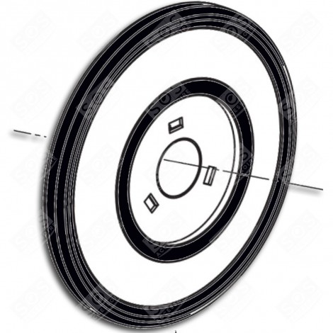 ROUE ARRIÈRE DROITE OU GAUCHE ASPIRATEUR - AJW31561709