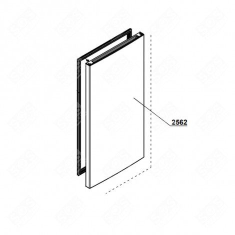 PORTE (PARTIE RÉFRIGÉRATEUR) REPÈRE 2562 RÉFRIGÉRATEUR, CONGÉLATEUR - 4639640700