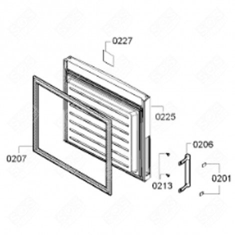 JOINT DE PORTE CONGÉLATEUR (REPÈRE 207) RÉFRIGÉRATEUR, CONGÉLATEUR - 00687499