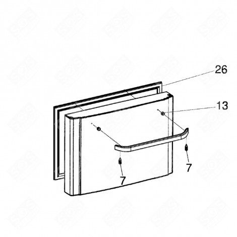 JOINT DE TIROIR INFÉRIEUR REPÈRE 26 D'ORIGINE RÉFRIGÉRATEUR, CONGÉLATEUR - C00292567, 482000088973