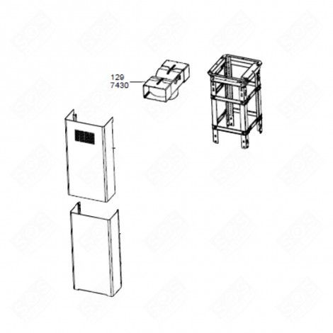 DÉFLECTEUR AIR REPÈRE 129 HOTTE - 9178012569