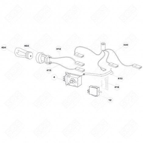 THERMOSTAT (REPÈRE 4) RÉFRIGÉRATEUR, CONGÉLATEUR - 5112101001