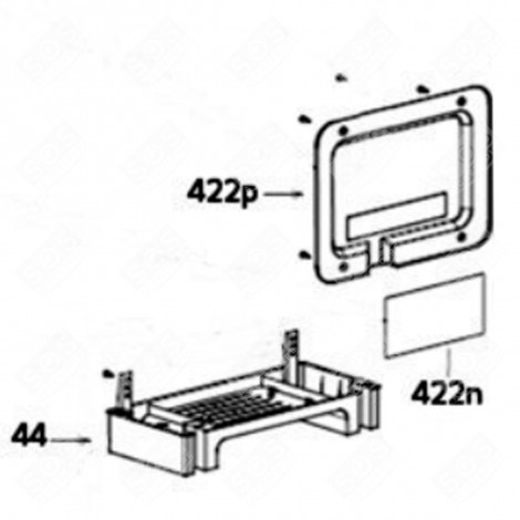 PLATINE ÉLECTRONIQUE (REPÈRE 422N) FRIGO, RÉFRIGÉRATEUR, CONGÉLATEUR - 49040061