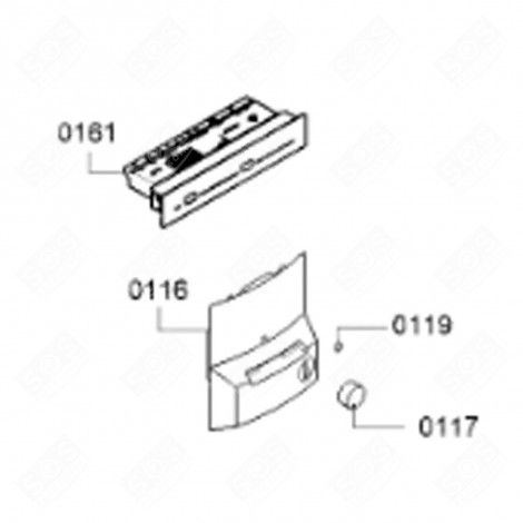 MODULE DE COMMANDE NON PROGRAMMÉ (REPÈRE 0161) D'ORIGINE RÉFRIGÉRATEUR, CONGÉLATEUR - 12011702, 12024027