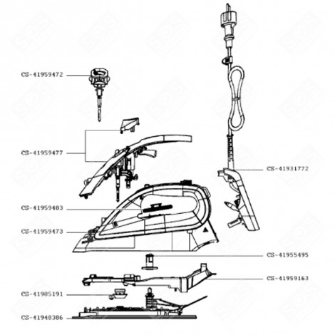 SEMELLE (REPÈRE CS-41948386) CENTRALE VAPEUR, FER À REPASSER - CS-41948386