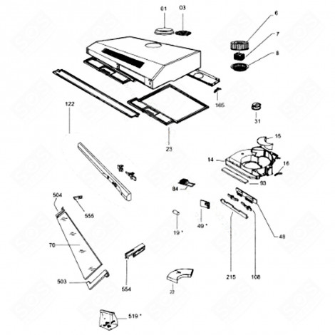 BANDEAU SILVER (REPÈRE 122) D'ORIGINE HOTTE - C00308008
