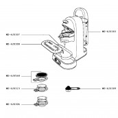 Support 2 dosettes (repère MS-620306)