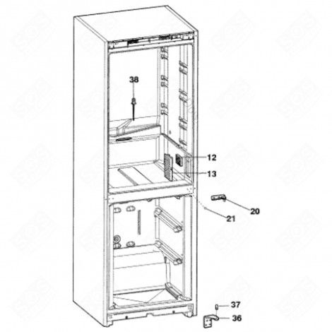 VIS BOUCHON INOX (REPÈRE 12) RÉFRIGÉRATEUR, CONGÉLATEUR - C00172951