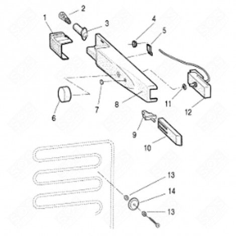 ECROU THERMOSTAT (REPÈRE 11) RÉFRIGÉRATEUR, CONGÉLATEUR - C00002516