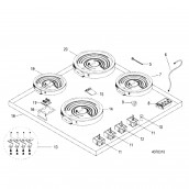 Support voyant résiduel (repère 16)