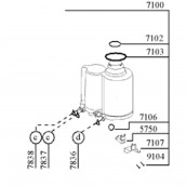 Joint d'adoucisseur (repère 710