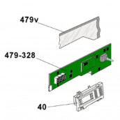 Carte électronique, module de commande (repère 479-328)