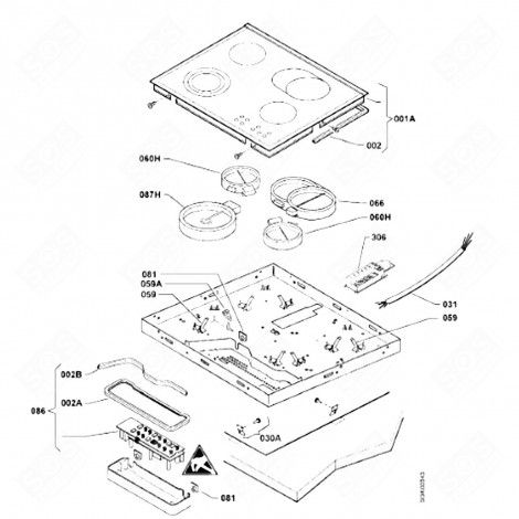 RESSORT (REPÈRE 59) FOUR, CUISINIÈRE - 3740099027