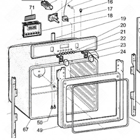 FOUR ÉLECTRIQUE (REPÈRE 67) FOUR, CUISINIÈRE - C00093431