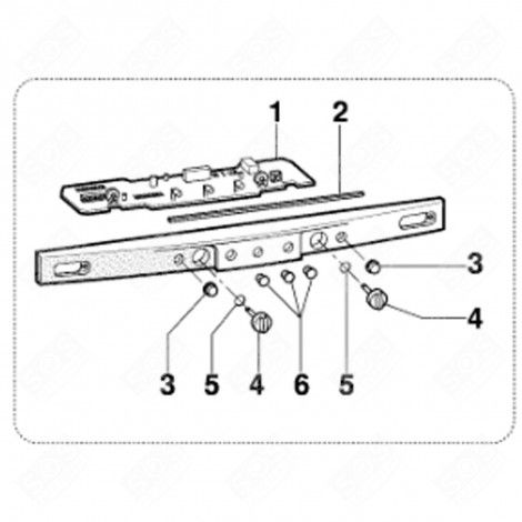 COUVRE-BOUTON BLANC (REPÈRE 3) RÉFRIGÉRATEUR, CONGÉLATEUR - C00115574