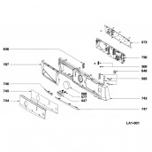 Bandeau de commande (repère 743)