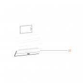 Facade commande verre repère 22