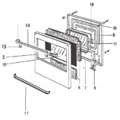 Entretoise de porte (repère 18)