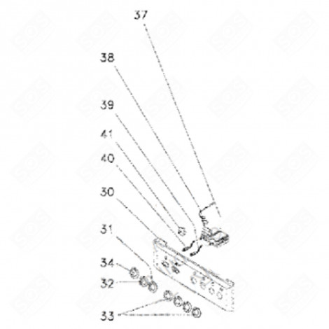 BANDEAU (REPÈRE 30) FOUR, CUISINIÈRE - 95X3310