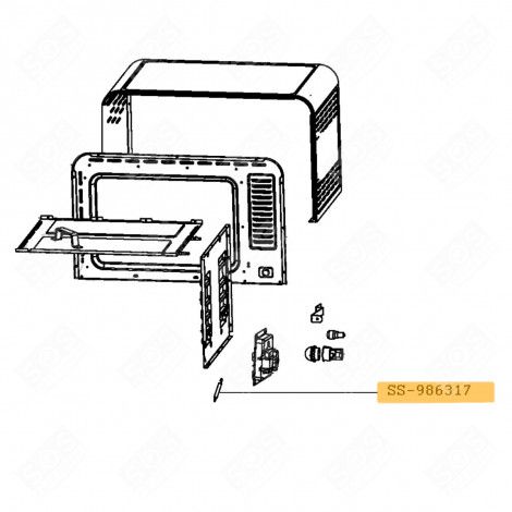 RESSORT DROITE FOUR, CUISINIÈRE - SS-986317