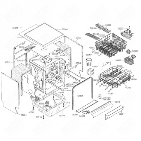 PLAN DE TRAVAIL (55340) LAVE-VAISSELLE - 695650826