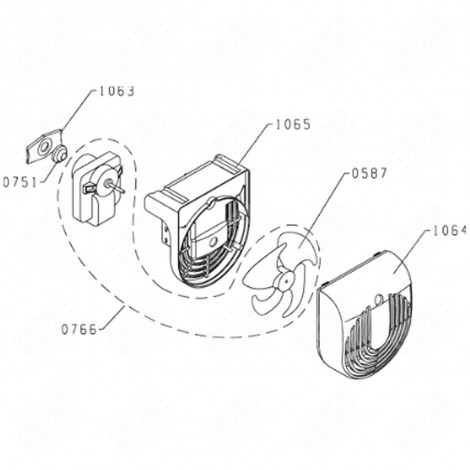 INTERRUPTEUR LAMPE (REPÈRE 1063) FRIGO, RÉFRIGÉRATEUR, CONGÉLATEUR - 46X3981