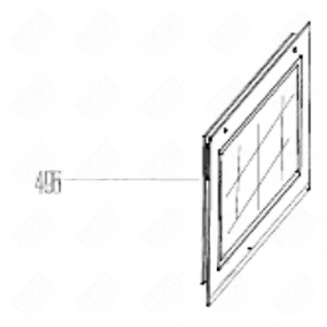 VITRE EXTÉRIEURE FOUR, CUISINIÈRE - 210443402