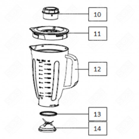 BLENDER (REPÈRE 12) ROBOT MÉNAGER - CU001139