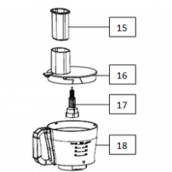 Axe Bol Plastique (repère 17)