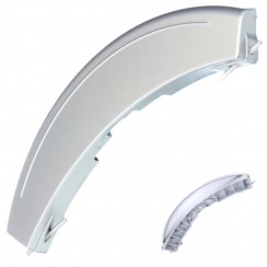 Poignée de porte gris métal avec axes d'origine