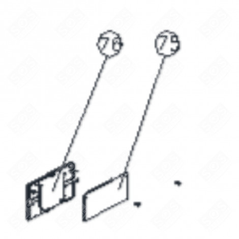 VITRE DISPLAY (REPÈRE 76) FRIGO, RÉFRIGÉRATEUR, CONGÉLATEUR - FR005512