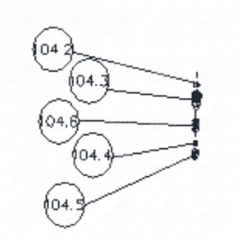 VALVE RÉSERVOIR (REPÈRE 104.3) FRIGO, RÉFRIGÉRATEUR, CONGÉLATEUR - FR005529