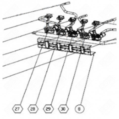ROBINET SR (REPÈRE 29) FOUR, CUISINIÈRE - CU000883
