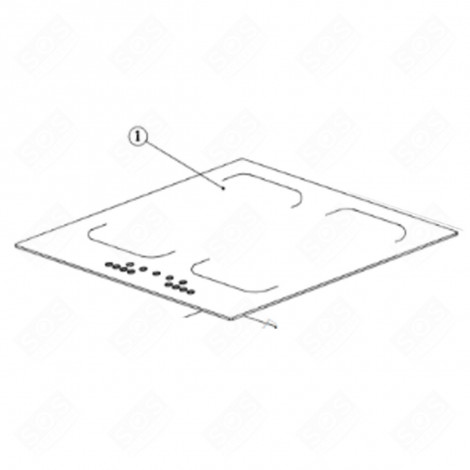 DESSUS VITRO FOUR, CUISINIÈRE - CU004993