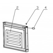 Porte Freezer Blanc (repère 2)