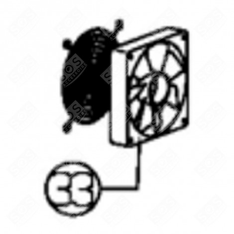 VENTILATEUR (REPÈRE 33) FRIGO, RÉFRIGÉRATEUR, CONGÉLATEUR - FR004015