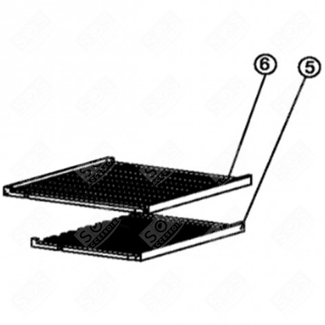 CLAYETTE, ÉTAGÈRE BOIS PETIT FRIGO, RÉFRIGÉRATEUR, CONGÉLATEUR - FR004034